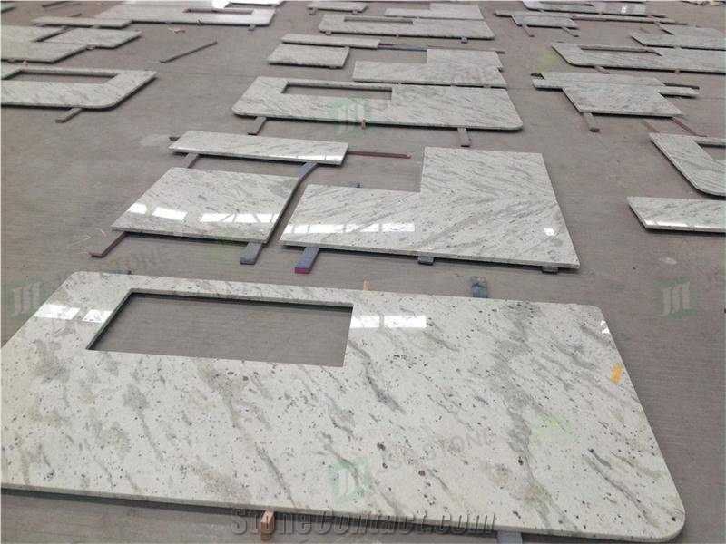 Andromeda White Granite Prefab Vanity Top