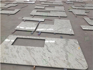 Andromeda White Granite Prefab Vanity Top
