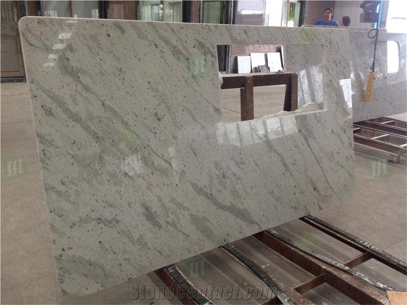 Andromeda White Granite Prefab Vanity Top