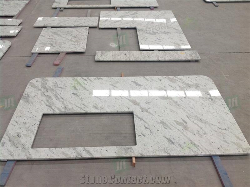 Andromeda White Granite Prefab Vanity Top