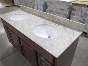 New River White Granite Prefab Countertop New River White Granite Prefab Countertop
