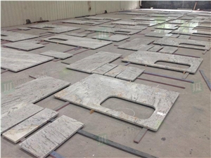 New River White Granite Prefab Countertop