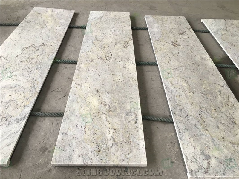 New River White Granite Prefab Countertop