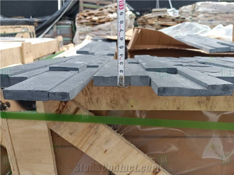 Wall Cladding Natural Stone Black Slate