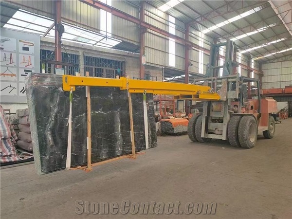 Double Forklift Boom for Unload Slab Bundles