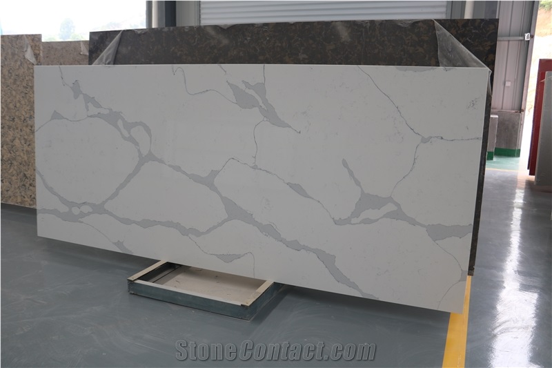 Calacatta Cream Quartz for Countertop Kitchentop