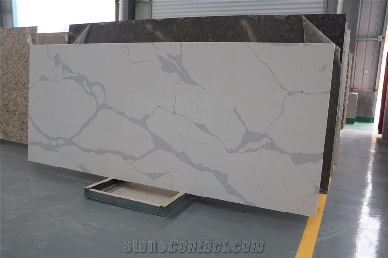 Calacatta Cream Quartz for Countertop Kitchentop