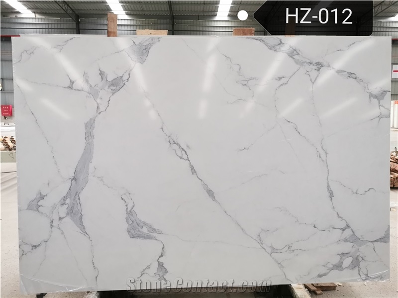 Calatata White Engineer Stone Artificial Marble