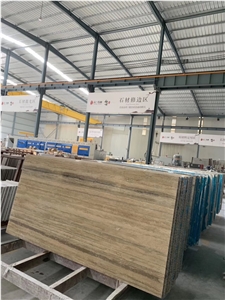 Coffee Brown Marble Honeycomb Aluminu Slabs