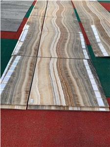 Coffee Brown Marble Honeycomb Aluminu Slabs