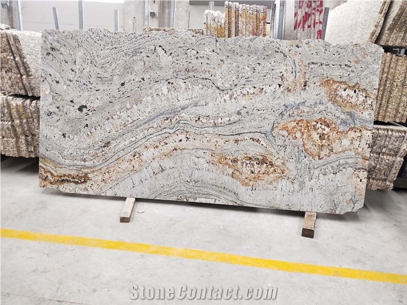 Dragon Gold Granite Countertop Prefabrication