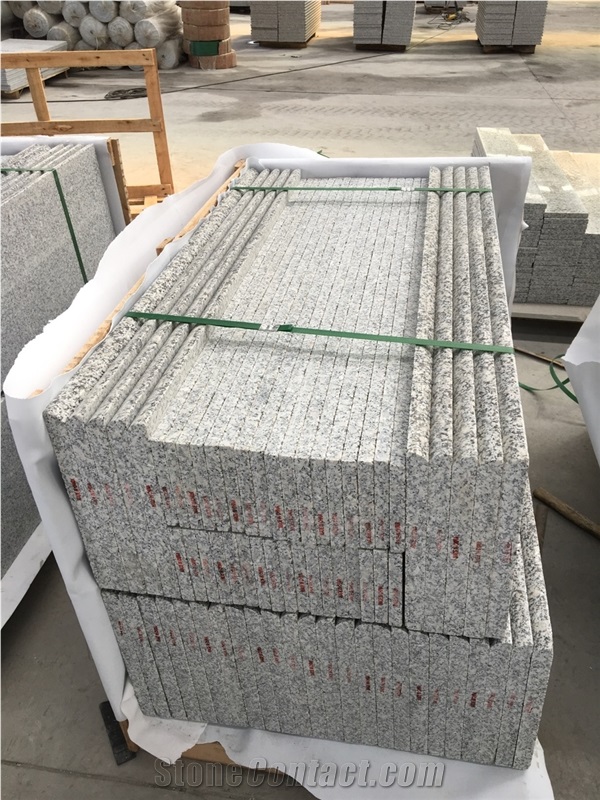 G602 Stairs Project Chinese Granite Light Grey