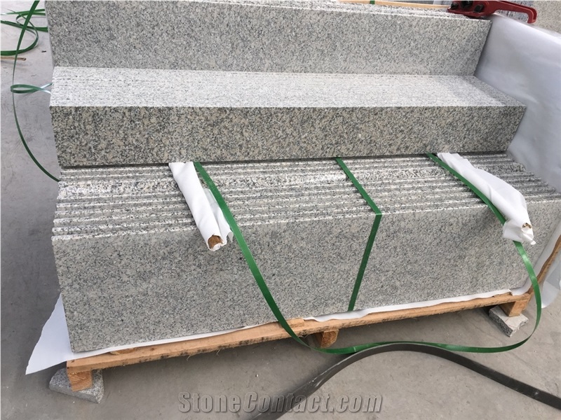 G602 Stairs Project Chinese Granite Light Grey