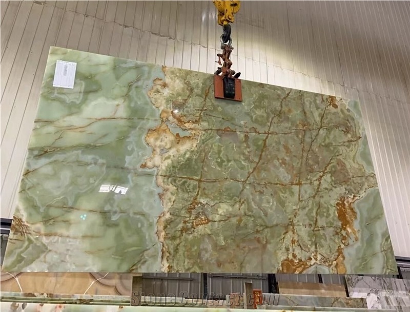 Green Jade Onyx Big Slabs Factory Stock