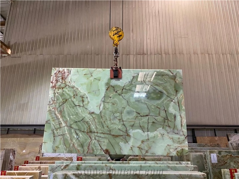 Green Jade Onyx Big Slabs Factory Stock