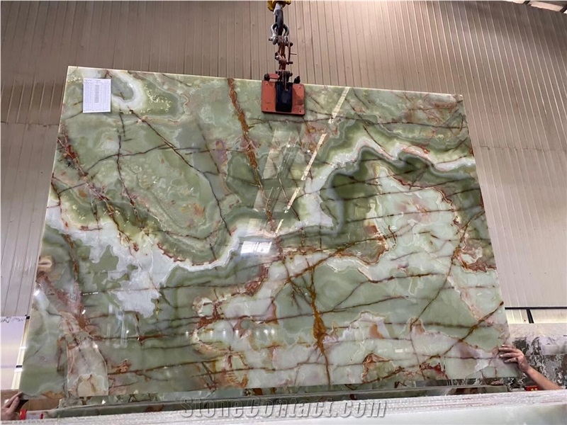 Green Jade Onyx Big Slabs Factory Stock