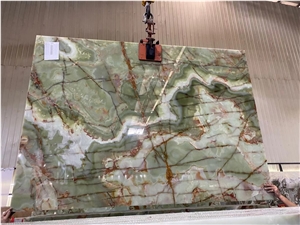 Green Jade Onyx Big Slabs Factory Stock
