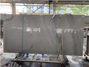 Landscape Green Granite Prefab Kitchen Countertop