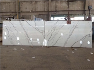 Nano Calacatta White Big Slabs Bookmatch