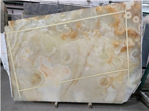Natural Yellow/Honey Onyx Slabs/Tiles