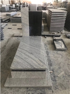 New Viscount White Granite Tombstone Headstone