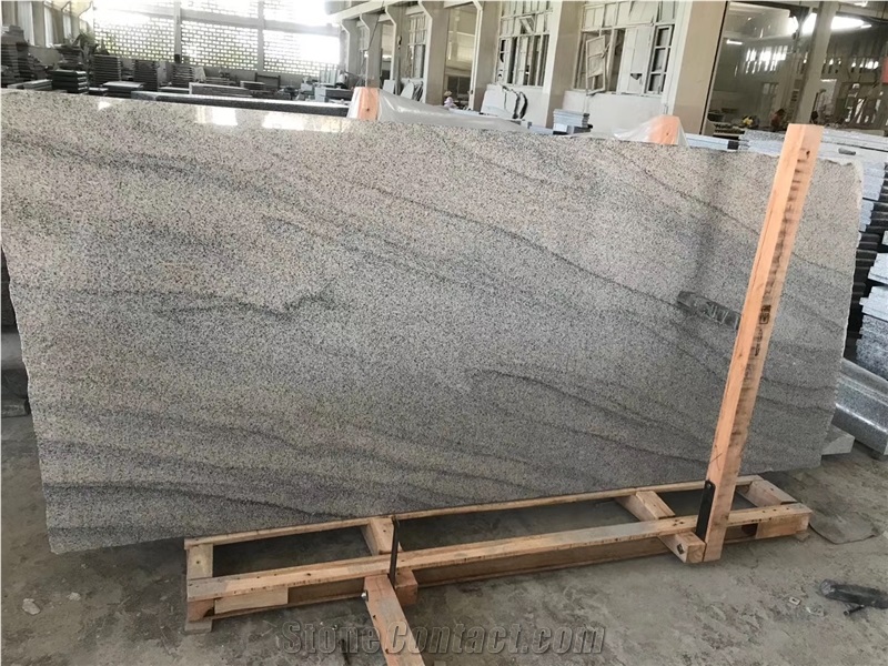 New Viscount White Granite Tombstone Headstone