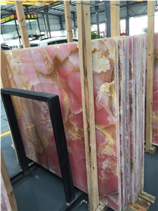 Pink Onyx Colorful Jade Big Slabs
