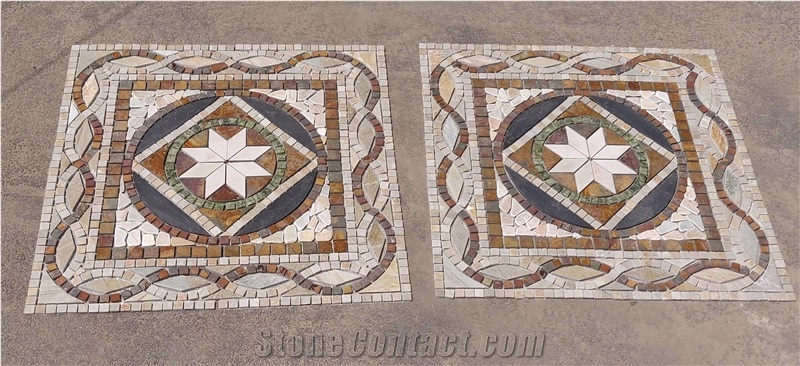 Waterjet Medallion Cultured Stones New Pattern