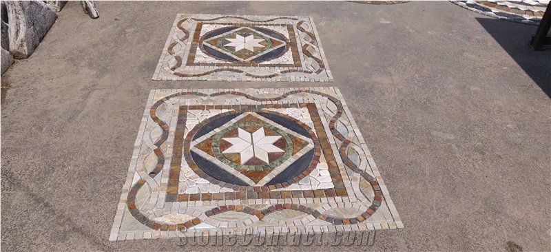 Waterjet Medallion Cultured Stones New Pattern