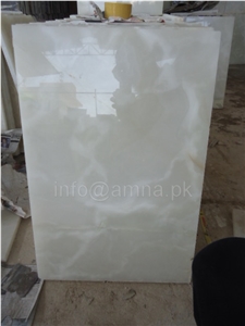 Pure White Onyx, Afghan White Onyx Slabs