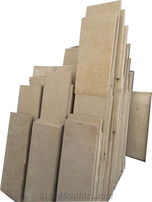 Beige Egyptian Limestone Block