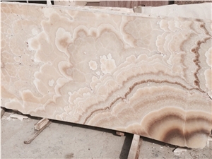 Beige Onyx Slabs & Tiles, Polished Onyx Wall Tiles