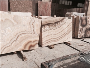 Beige Onyx Slabs & Tiles, Polished Onyx Wall Tiles