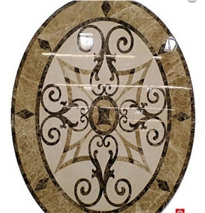 Stone Floor Medallion, Waterjet Medallions