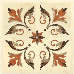 Stone Floor Medallion, Waterjet Medallions