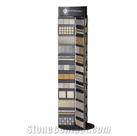 Mosaic Tile Samples Display Stand In Showroom