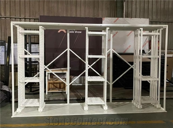 Tile And Stone Display Stand In Showroom