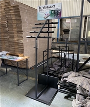 Timber Display, Wood Floor Display For Showroom