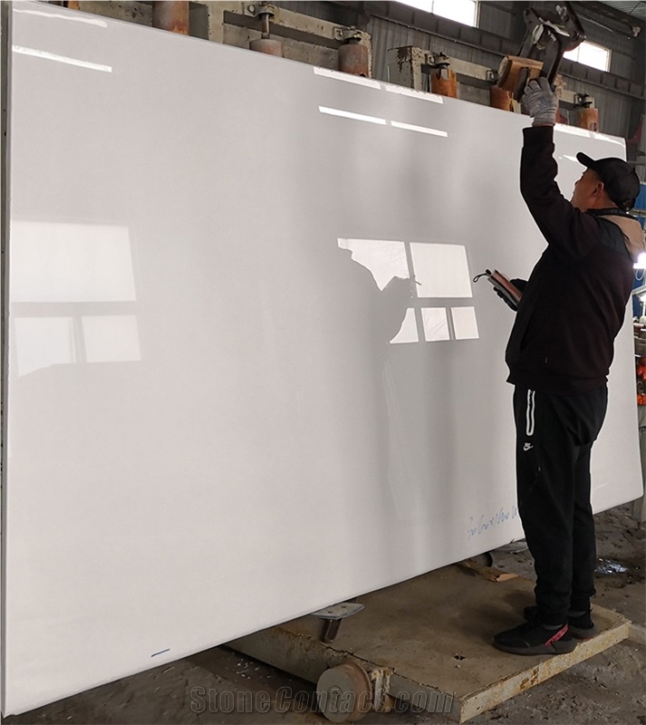 Crystal White Glass Artificial Nano Marble