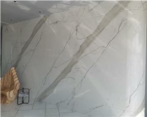 Dolomite White Marble Slab Calacatta