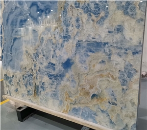 Blue Aqua Gold Onyx Slab Blue Aqua Gold Onyx Slab