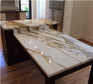 Prefab Calacatta Gold White Marble Countertop Prefab Calacatta Gold White Marble Countertop