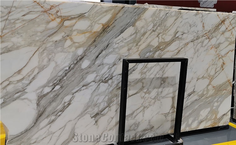 Prefab Calacatta Gold White Marble Countertop
