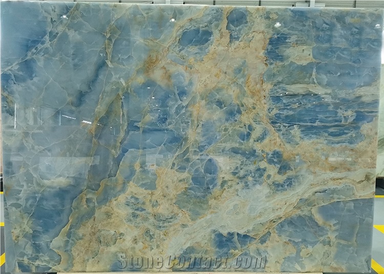 Wall Stone Slab Blue Onyx