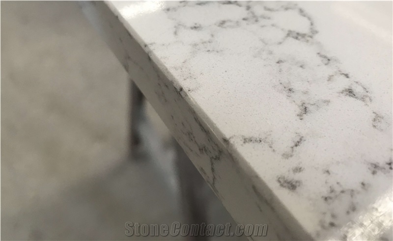 Calacatta Nuvo White Quartz Countertop for Kitchen