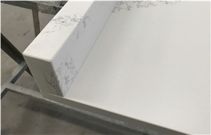 Calacatta Nuvo White Quartz Countertop for Kitchen