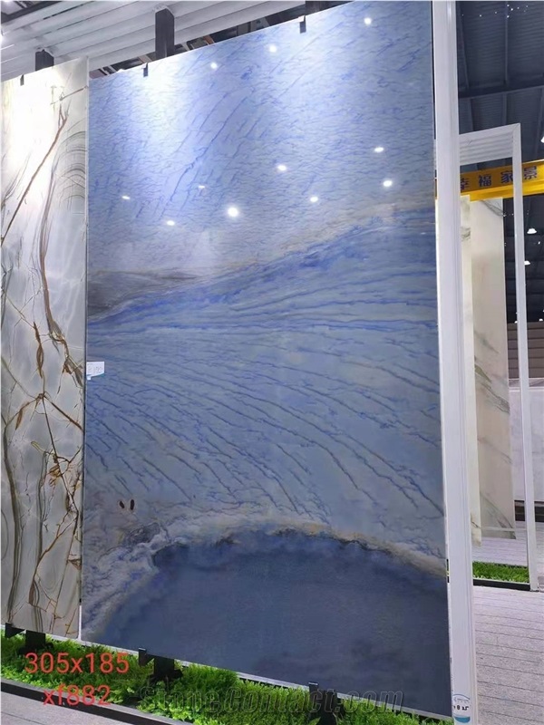 Brazil Azul Macaubas Blue Quartzite Slabs