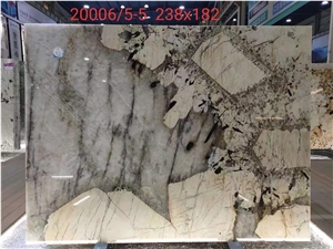 Brazil Pandora White Quartzite Slabs-Polished