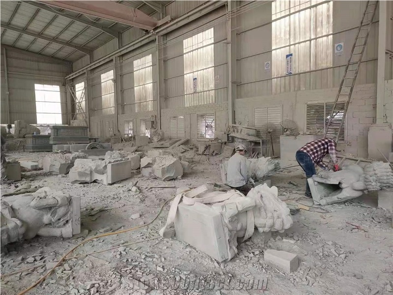 China Bluestone Granite Honed Garden Sculpture