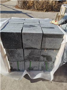 China Chengde Green Granite Flamed Flooring Tile